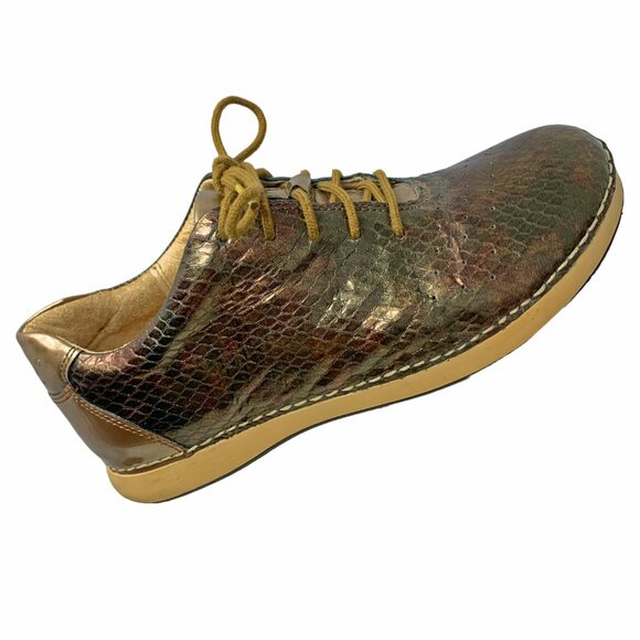 Alegria Essensce ESS-424 Metallic Textured Leather‎ Athletic Shoes - Picture 4 of 12